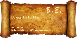 Bley Estilla névjegykártya